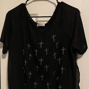 Hot Ginger - Cross Blouse (NWOT)
